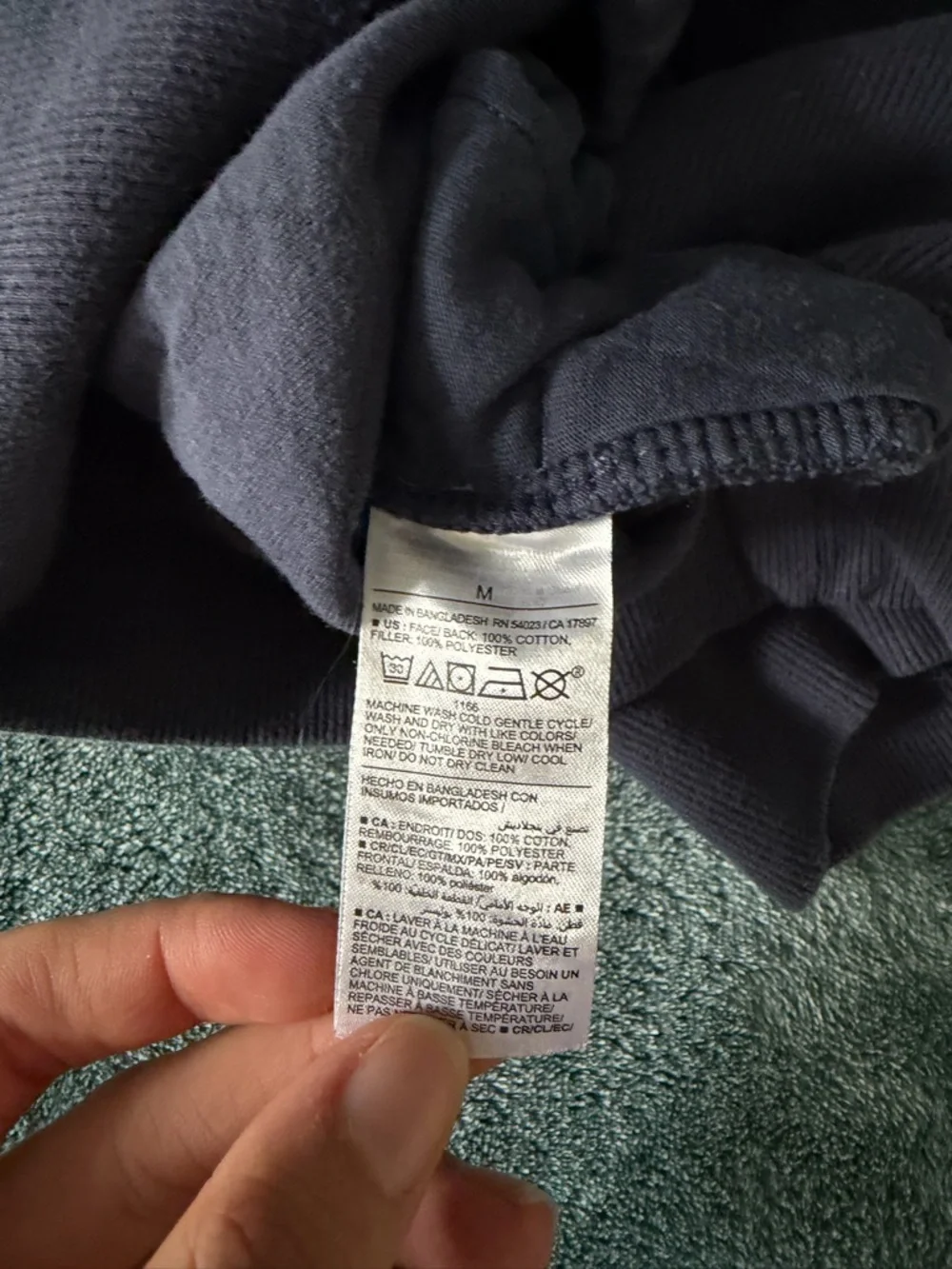Old Navy Men’s Quilted Half-Zip Pullover Sweatshirt Navy Size Medium‎